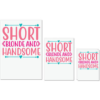 UDNAG Untearable Waterproof Stickers 155GSM 'Handsome | SHORT BLONDE AND HANDSOME' A4 x 1pc, A5 x 1pc & A6 x 2pc UDNAG Untearable Waterproof Stickers 155GSM 'Handsome | SHORT BLONDE AND HANDSOME' A4 x 1pc, A5 x 1pc & A6 x 2pc