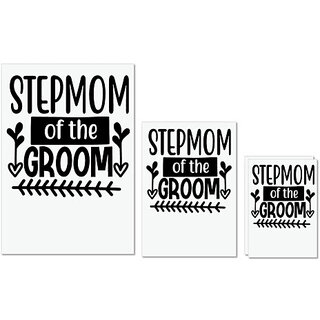                       UDNAG Untearable Waterproof Stickers 155GSM 'Mother | Stepmom of the' A4 x 1pc, A5 x 1pc & A6 x 2pc                                              
