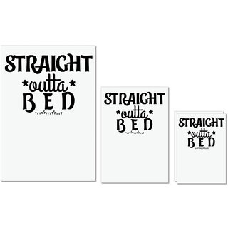 UDNAG Untearable Waterproof Stickers 155GSM 'Sleep | STRAIGHT OUTTA B E D' A4 x 1pc, A5 x 1pc & A6 x 2pc UDNAG Untearable Waterproof Stickers 155GSM 'Sleep | STRAIGHT OUTTA B E D' A4 x 1pc, A5 x 1pc & A6 x 2pc