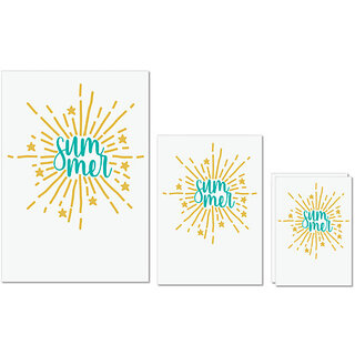 UDNAG Untearable Waterproof Stickers 155GSM 'Summer | Summer' A4 x 1pc, A5 x 1pc & A6 x 2pc UDNAG Untearable Waterproof Stickers 155GSM 'Summer | Summer' A4 x 1pc, A5 x 1pc & A6 x 2pc