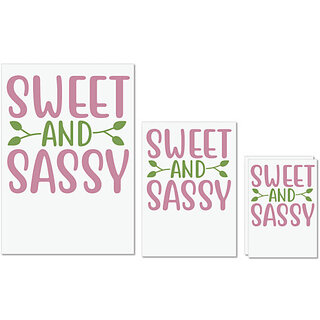 UDNAG Untearable Waterproof Stickers 155GSM 'Sweet sassy | SWEET AND SASSY' A4 x 1pc, A5 x 1pc & A6 x 2pc UDNAG Untearable Waterproof Stickers 155GSM 'Sweet sassy | SWEET AND SASSY' A4 x 1pc, A5 x 1pc & A6 x 2pc