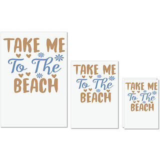 UDNAG Untearable Waterproof Stickers 155GSM 'Beach | Take me' A4 x 1pc, A5 x 1pc & A6 x 2pc UDNAG Untearable Waterproof Stickers 155GSM 'Beach | Take me' A4 x 1pc, A5 x 1pc & A6 x 2pc