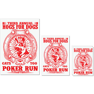 UDNAG Untearable Waterproof Stickers 155GSM 'Dog | THIRD ANNUAL HOGS FORDOGS' A4 x 1pc, A5 x 1pc & A6 x 2pc UDNAG Untearable Waterproof Stickers 155GSM 'Dog | THIRD ANNUAL HOGS FORDOGS' A4 x 1pc, A5 x 1pc & A6 x 2pc