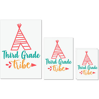 UDNAG Untearable Waterproof Stickers 155GSM 'School | thirth grade tribe' A4 x 1pc, A5 x 1pc & A6 x 2pc UDNAG Untearable Waterproof Stickers 155GSM 'School | thirth grade tribe' A4 x 1pc, A5 x 1pc & A6 x 2pc