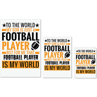 UDNAG Untearable Waterproof Stickers 155GSM 'Football | TO THE WORLD' A4 x 1pc, A5 x 1pc & A6 x 2pc UDNAG Untearable Waterproof Stickers 155GSM 'Football | TO THE WORLD' A4 x 1pc, A5 x 1pc & A6 x 2pc