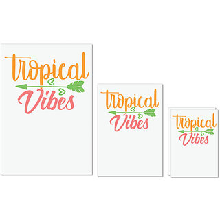                       UDNAG Untearable Waterproof Stickers 155GSM 'Summer | Tropical Vibes' A4 x 1pc, A5 x 1pc & A6 x 2pc                                              