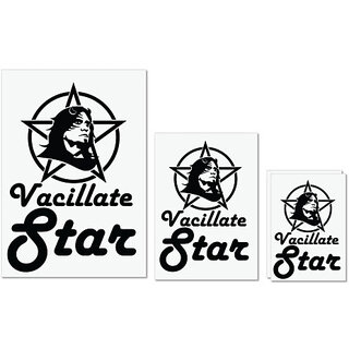                       UDNAG Untearable Waterproof Stickers 155GSM '| Vacillate Star' A4 x 1pc, A5 x 1pc & A6 x 2pc                                              