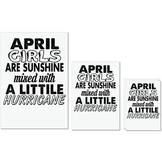 UDNAG Untearable Waterproof Stickers 155GSM 'Girls | april girls' A4 x 1pc, A5 x 1pc & A6 x 2pc UDNAG Untearable Waterproof Stickers 155GSM 'Girls | april girls' A4 x 1pc, A5 x 1pc & A6 x 2pc