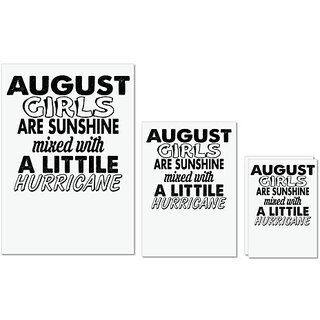 UDNAG Untearable Waterproof Stickers 155GSM 'Girls | august girls' A4 x 1pc, A5 x 1pc & A6 x 2pc UDNAG Untearable Waterproof Stickers 155GSM 'Girls | august girls' A4 x 1pc, A5 x 1pc & A6 x 2pc
