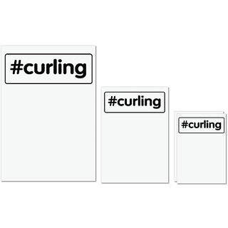 UDNAG Untearable Waterproof Stickers 155GSM '| curling 2' A4 x 1pc, A5 x 1pc & A6 x 2pc UDNAG Untearable Waterproof Stickers 155GSM '| curling 2' A4 x 1pc, A5 x 1pc & A6 x 2pc