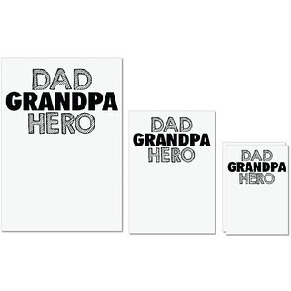 UDNAG Untearable Waterproof Stickers 155GSM 'Father, Grand Father | dad grandpa hero' A4 x 1pc, A5 x 1pc & A6 x 2pc UDNAG Untearable Waterproof Stickers 155GSM 'Father, Grand Father | dad grandpa hero' A4 x 1pc, A5 x 1pc & A6 x 2pc