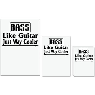 UDNAG Untearable Waterproof Stickers 155GSM 'Guitar | bass like guiter' A4 x 1pc, A5 x 1pc & A6 x 2pc UDNAG Untearable Waterproof Stickers 155GSM 'Guitar | bass like guiter' A4 x 1pc, A5 x 1pc & A6 x 2pc