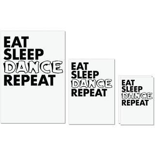 UDNAG Untearable Waterproof Stickers 155GSM 'Dance | eat sleep dance repeat' A4 x 1pc, A5 x 1pc & A6 x 2pc UDNAG Untearable Waterproof Stickers 155GSM 'Dance | eat sleep dance repeat' A4 x 1pc, A5 x 1pc & A6 x 2pc