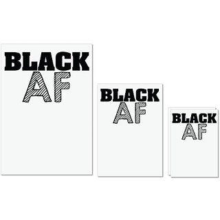UDNAG Untearable Waterproof Stickers 155GSM '| black af' A4 x 1pc, A5 x 1pc & A6 x 2pc UDNAG Untearable Waterproof Stickers 155GSM '| black af' A4 x 1pc, A5 x 1pc & A6 x 2pc
