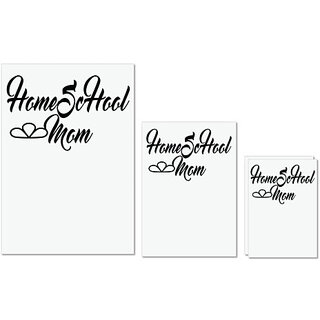 UDNAG Untearable Waterproof Stickers 155GSM 'Mother | home school mom' A4 x 1pc, A5 x 1pc & A6 x 2pc UDNAG Untearable Waterproof Stickers 155GSM 'Mother | home school mom' A4 x 1pc, A5 x 1pc & A6 x 2pc