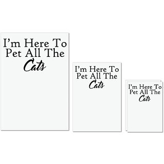 UDNAG Untearable Waterproof Stickers 155GSM 'Cat | i am here to pet all the cats' A4 x 1pc, A5 x 1pc & A6 x 2pc UDNAG Untearable Waterproof Stickers 155GSM 'Cat | i am here to pet all the cats' A4 x 1pc, A5 x 1pc & A6 x 2pc