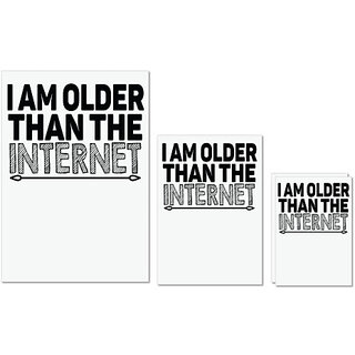 UDNAG Untearable Waterproof Stickers 155GSM 'Grand Father | i am older than the internet' A4 x 1pc, A5 x 1pc & A6 x 2pc UDNAG Untearable Waterproof Stickers 155GSM 'Grand Father | i am older than the internet' A4 x 1pc, A5 x 1pc & A6 x 2pc