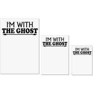 UDNAG Untearable Waterproof Stickers 155GSM 'Ghost | i am the ghost' A4 x 1pc, A5 x 1pc & A6 x 2pc UDNAG Untearable Waterproof Stickers 155GSM 'Ghost | i am the ghost' A4 x 1pc, A5 x 1pc & A6 x 2pc