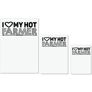 UDNAG Untearable Waterproof Stickers 155GSM 'Farmer | i love my hot farmer' A4 x 1pc, A5 x 1pc & A6 x 2pc UDNAG Untearable Waterproof Stickers 155GSM 'Farmer | i love my hot farmer' A4 x 1pc, A5 x 1pc & A6 x 2pc