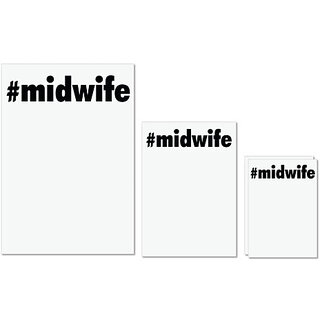 UDNAG Untearable Waterproof Stickers 155GSM '| midwife' A4 x 1pc, A5 x 1pc & A6 x 2pc UDNAG Untearable Waterproof Stickers 155GSM '| midwife' A4 x 1pc, A5 x 1pc & A6 x 2pc