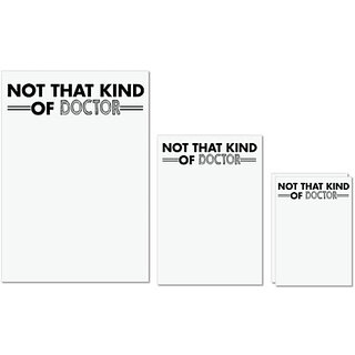 UDNAG Untearable Waterproof Stickers 155GSM 'Doctor | not that kind of doctor..' A4 x 1pc, A5 x 1pc & A6 x 2pc UDNAG Untearable Waterproof Stickers 155GSM 'Doctor | not that kind of doctor..' A4 x 1pc, A5 x 1pc & A6 x 2pc