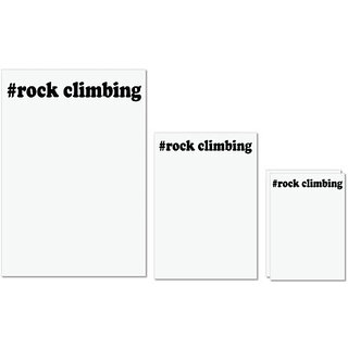                       UDNAG Untearable Waterproof Stickers 155GSM '| rock climbing' A4 x 1pc, A5 x 1pc & A6 x 2pc                                              