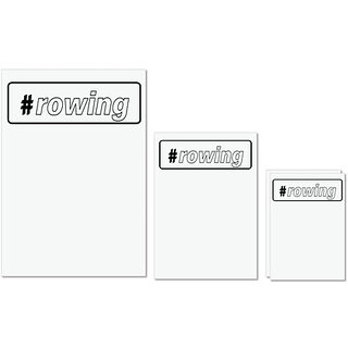 UDNAG Untearable Waterproof Stickers 155GSM '| rowing-a' A4 x 1pc, A5 x 1pc & A6 x 2pc UDNAG Untearable Waterproof Stickers 155GSM '| rowing-a' A4 x 1pc, A5 x 1pc & A6 x 2pc