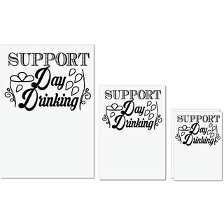 UDNAG Untearable Waterproof Stickers 155GSM 'Drinking | support day drinking' A4 x 1pc, A5 x 1pc & A6 x 2pc UDNAG Untearable Waterproof Stickers 155GSM 'Drinking | support day drinking' A4 x 1pc, A5 x 1pc & A6 x 2pc