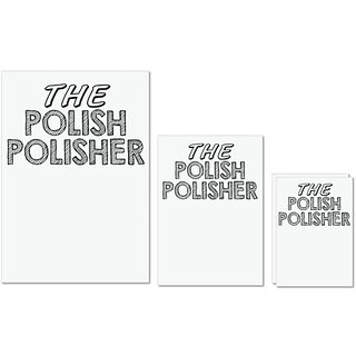 UDNAG Untearable Waterproof Stickers 155GSM 'The Polish | the polish polisher' A4 x 1pc, A5 x 1pc & A6 x 2pc UDNAG Untearable Waterproof Stickers 155GSM 'The Polish | the polish polisher' A4 x 1pc, A5 x 1pc & A6 x 2pc
