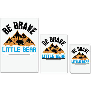UDNAG Untearable Waterproof Stickers 155GSM 'Bear Brave | e brave little bear' A4 x 1pc, A5 x 1pc & A6 x 2pc UDNAG Untearable Waterproof Stickers 155GSM 'Bear Brave | e brave little bear' A4 x 1pc, A5 x 1pc & A6 x 2pc