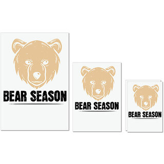 UDNAG Untearable Waterproof Stickers 155GSM 'Bear | bear season' A4 x 1pc, A5 x 1pc & A6 x 2pc UDNAG Untearable Waterproof Stickers 155GSM 'Bear | bear season' A4 x 1pc, A5 x 1pc & A6 x 2pc