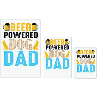 UDNAG Untearable Waterproof Stickers 155GSM 'Beer Dog Father | BEER Power Dog DAD' A4 x 1pc, A5 x 1pc & A6 x 2pc UDNAG Untearable Waterproof Stickers 155GSM 'Beer Dog Father | BEER Power Dog DAD' A4 x 1pc, A5 x 1pc & A6 x 2pc