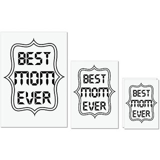 UDNAG Untearable Waterproof Stickers 155GSM 'Mother | best mom ever' A4 x 1pc, A5 x 1pc & A6 x 2pc UDNAG Untearable Waterproof Stickers 155GSM 'Mother | best mom ever' A4 x 1pc, A5 x 1pc & A6 x 2pc