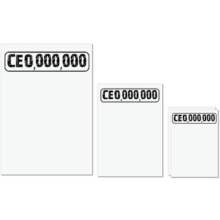 UDNAG Untearable Waterproof Stickers 155GSM 'CEO | ceo,000,000' A4 x 1pc, A5 x 1pc & A6 x 2pc UDNAG Untearable Waterproof Stickers 155GSM 'CEO | ceo,000,000' A4 x 1pc, A5 x 1pc & A6 x 2pc