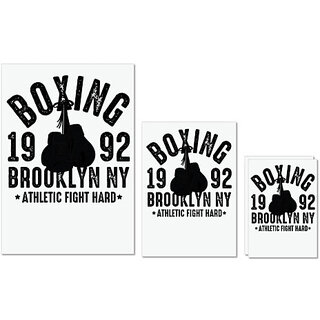 UDNAG Untearable Waterproof Stickers 155GSM 'Boxing | Boxing 1992' A4 x 1pc, A5 x 1pc & A6 x 2pc UDNAG Untearable Waterproof Stickers 155GSM 'Boxing | Boxing 1992' A4 x 1pc, A5 x 1pc & A6 x 2pc