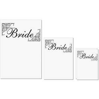 UDNAG Untearable Waterproof Stickers 155GSM '| bride' A4 x 1pc, A5 x 1pc & A6 x 2pc UDNAG Untearable Waterproof Stickers 155GSM '| bride' A4 x 1pc, A5 x 1pc & A6 x 2pc