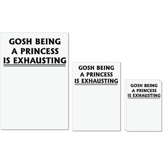 UDNAG Untearable Waterproof Stickers 155GSM 'Princess | gosh being a princess' A4 x 1pc, A5 x 1pc & A6 x 2pc UDNAG Untearable Waterproof Stickers 155GSM 'Princess | gosh being a princess' A4 x 1pc, A5 x 1pc & A6 x 2pc