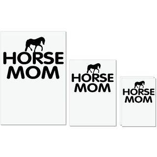 UDNAG Untearable Waterproof Stickers 155GSM 'Mother | horse mom' A4 x 1pc, A5 x 1pc & A6 x 2pc UDNAG Untearable Waterproof Stickers 155GSM 'Mother | horse mom' A4 x 1pc, A5 x 1pc & A6 x 2pc