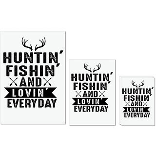 UDNAG Untearable Waterproof Stickers 155GSM 'Hunter | Hunting Fishing' A4 x 1pc, A5 x 1pc & A6 x 2pc UDNAG Untearable Waterproof Stickers 155GSM 'Hunter | Hunting Fishing' A4 x 1pc, A5 x 1pc & A6 x 2pc