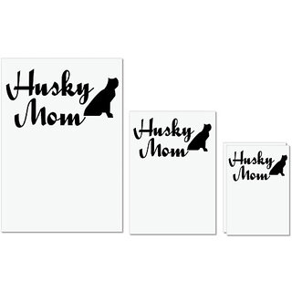 UDNAG Untearable Waterproof Stickers 155GSM 'Mother | husky mom' A4 x 1pc, A5 x 1pc & A6 x 2pc UDNAG Untearable Waterproof Stickers 155GSM 'Mother | husky mom' A4 x 1pc, A5 x 1pc & A6 x 2pc