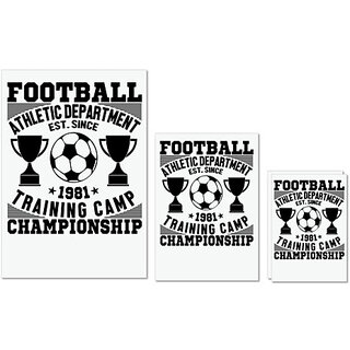 UDNAG Untearable Waterproof Stickers 155GSM 'Football | Football athletic' A4 x 1pc, A5 x 1pc & A6 x 2pc UDNAG Untearable Waterproof Stickers 155GSM 'Football | Football athletic' A4 x 1pc, A5 x 1pc & A6 x 2pc