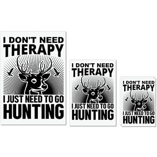 UDNAG Untearable Waterproof Stickers 155GSM 'Hunter | I don't need' A4 x 1pc, A5 x 1pc & A6 x 2pc UDNAG Untearable Waterproof Stickers 155GSM 'Hunter | I don't need' A4 x 1pc, A5 x 1pc & A6 x 2pc