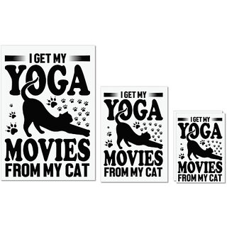UDNAG Untearable Waterproof Stickers 155GSM 'Yoga | I get my' A4 x 1pc, A5 x 1pc & A6 x 2pc UDNAG Untearable Waterproof Stickers 155GSM 'Yoga | I get my' A4 x 1pc, A5 x 1pc & A6 x 2pc