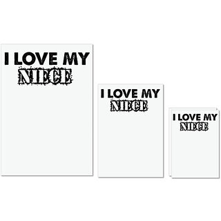 UDNAG Untearable Waterproof Stickers 155GSM 'Niece | i love my niece' A4 x 1pc, A5 x 1pc & A6 x 2pc UDNAG Untearable Waterproof Stickers 155GSM 'Niece | i love my niece' A4 x 1pc, A5 x 1pc & A6 x 2pc