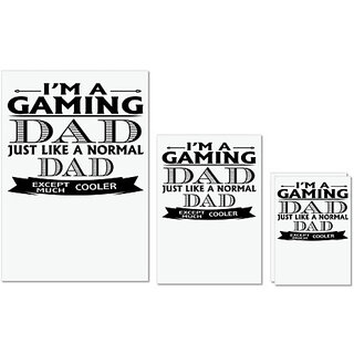 UDNAG Untearable Waterproof Stickers 155GSM 'Father | i'm a gaming' A4 x 1pc, A5 x 1pc & A6 x 2pc UDNAG Untearable Waterproof Stickers 155GSM 'Father | i'm a gaming' A4 x 1pc, A5 x 1pc & A6 x 2pc