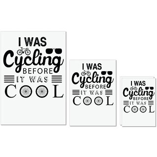 UDNAG Untearable Waterproof Stickers 155GSM 'Cycling | I Was Cycling' A4 x 1pc, A5 x 1pc & A6 x 2pc UDNAG Untearable Waterproof Stickers 155GSM 'Cycling | I Was Cycling' A4 x 1pc, A5 x 1pc & A6 x 2pc