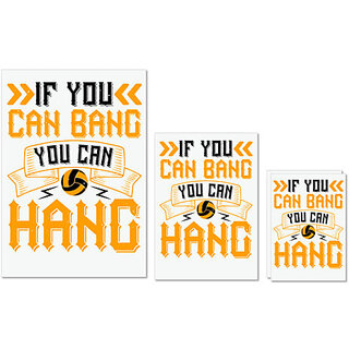 UDNAG Untearable Waterproof Stickers 155GSM 'Vollyball | If you can bang, you can hang' A4 x 1pc, A5 x 1pc & A6 x 2pc UDNAG Untearable Waterproof Stickers 155GSM 'Vollyball | If you can bang, you can hang' A4 x 1pc, A5 x 1pc & A6 x 2pc