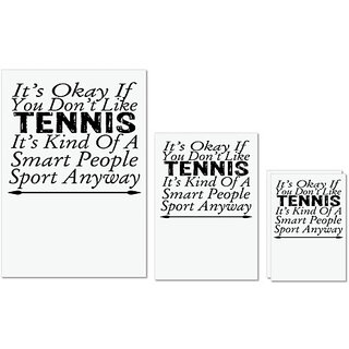 UDNAG Untearable Waterproof Stickers 155GSM 'Tennis | it's okay if you don't like tennis' A4 x 1pc, A5 x 1pc & A6 x 2pc UDNAG Untearable Waterproof Stickers 155GSM 'Tennis | it's okay if you don't like tennis' A4 x 1pc, A5 x 1pc & A6 x 2pc