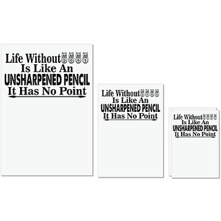 UDNAG Untearable Waterproof Stickers 155GSM 'Dog | life without dogs is like an' A4 x 1pc, A5 x 1pc & A6 x 2pc UDNAG Untearable Waterproof Stickers 155GSM 'Dog | life without dogs is like an' A4 x 1pc, A5 x 1pc & A6 x 2pc