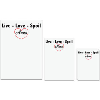 UDNAG Untearable Waterproof Stickers 155GSM 'Nana | live-love-spoile nana' A4 x 1pc, A5 x 1pc & A6 x 2pc UDNAG Untearable Waterproof Stickers 155GSM 'Nana | live-love-spoile nana' A4 x 1pc, A5 x 1pc & A6 x 2pc